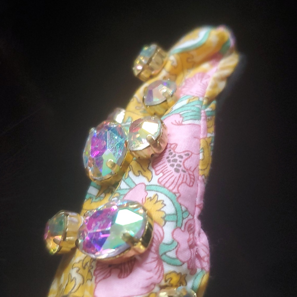 LELE SADOUGHI X LIBERTY  OF LONDON CLEMENTINA EMBELISHED COTTON HEADBAND - Picture 6 of 15